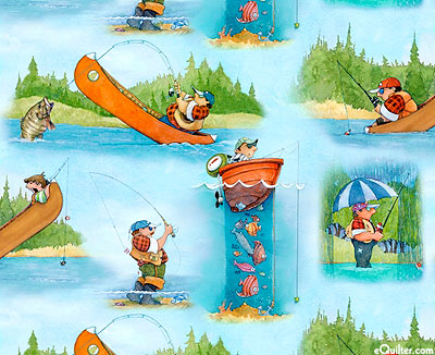 It's A Guy Thing Fishing Fun Fabric
